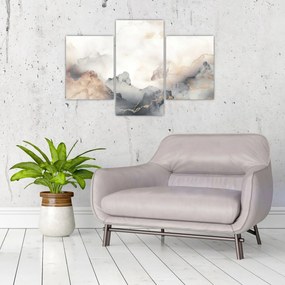 Obraz - Abstrakcia hôr s textúrou mramoru (90x60 cm)