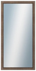 DANTIK - Zrkadlo v rámu, rozmer s rámom 60x120 cm z lišty CARRARA hnedá (2894)