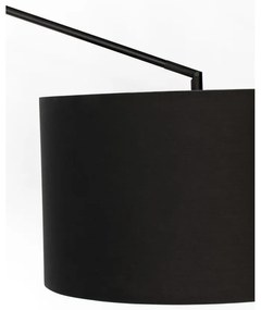 Čierna stojacia lampa White Label Tokio