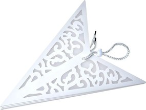 Biela závesná vianočná papierová hviezda L - 60*22*60 cm