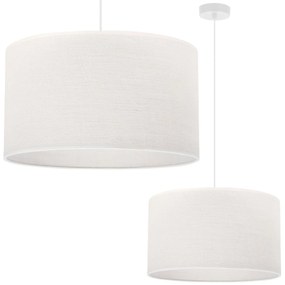 Závesné svietidlo Juta, 1x biele jutové tienidlo, (fi 40cm), w