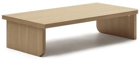 Konferenčný stolík v dekore duba v prírodnej farbe 75x140 cm Oaq – Kave Home