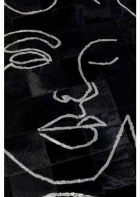 Art Faces koberec čierny Ø250 cm