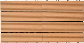 WPC dlaždica LEGI BASE 30 x 30 cm, teak