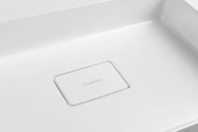 Sapho Sapho, GODIVA umývadlo 83x44cm, liaty mramor, biela, GU083L-0