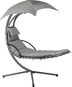 ZÁHRADNÉ ZÁVESNÉ KRESLO ZALIA ŠEDÉ