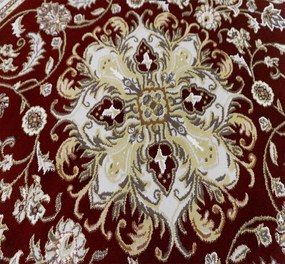 Koberec Shahrazad 4800 RED – červeno-béžový vzorovaný obdĺžnik Rozmer: 80x150 cm