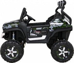 Ramiz Mercedes Benz Unimog pre deti Moro lak + pohon 4x4 + diaľkové ovládanie + batožinový priestor + pomalý štart + MP3 LED
