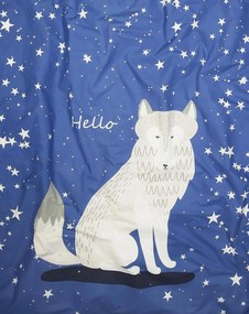 Svietiace bavlnené obliečky do postieľky MAGIC STARS modré Rozmer obliečky: 40 x 60 cm | 100 x 135 cm