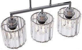 Stropné svietidlo Glamour Triple chróm