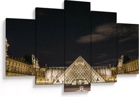 Obraz - Louvre v noci (150x105 cm)