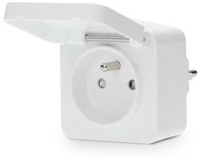 Nedis ZBPO130EWT -Inteligentná zásuvka Smartlife 3680W/230V/ Typ E/16A Wi-Fi Tuya IP44