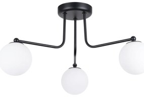 Stropné svietidlo Astral, 3x biele sklenené tienidlo, b