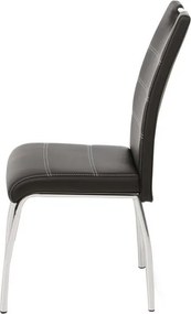 Jedálenská stolička Susi, čierna ekokoža