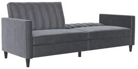 Sivá zamatová pohovka 207 cm Celine – Støraa