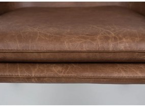 Hnedé kreslo White Label Bon