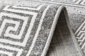 Koberec MATEO 8033/644 grécky, ramka - štrukturálny sivý