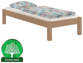 Posteľ Dora 100x200 borovica morená hnedá