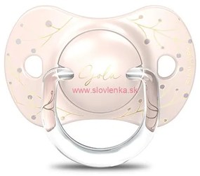 SUAVINEX - GOLD set fľaša 270 ml + cumlík fyziologický 0/6 + klip GOLD - ružová