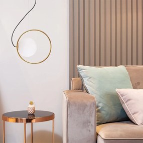 Toolight Toolight, závesné svietidlo 1xG9 APP1273-1CP, zlatá, OSW-00950