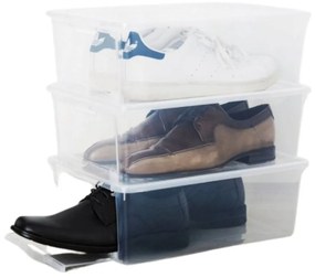 Box na topánky s vekom, na pánske topánky s bočným otváraním KEN - 39 x 26 x 13 cm