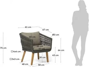 INTI záhradný sedací set