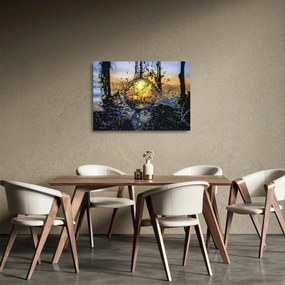 Sklenený obraz vody (70x50 cm)