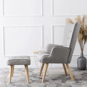 PROXIMA.store - Moderné kreslo LOZANO 2 FARBA: sivá