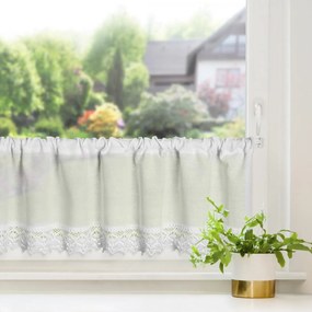 KRÁTKA ZÁCLONA NA PÁSKE CLARIE 150X30 CM BIELA