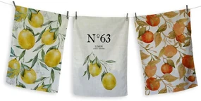 Súprava 3 utierok Really Nice Things Lemons, 50 x 70 cm