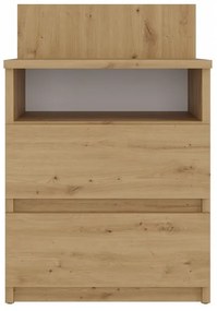 Nočný stolík Musecalo 1 (dub artisan). Akcia -23%. Vlastná spoľahlivá doprava až k Vám domov. 1132752