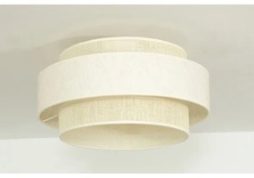 Stropné svietidlo BOHO 1×E27/60W/230V, priemer 40 cm, krémové/juta