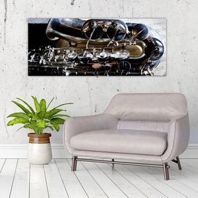 Obraz - Saxofón (120x50 cm)