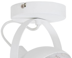 Priemyselné stropné svietidlo biele so striebornou 15 cm nastaviteľné - Magnax