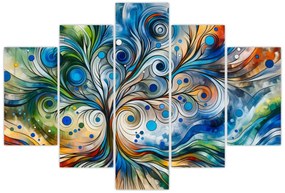 Obraz – Farebný energetický strom (150x105 cm)
