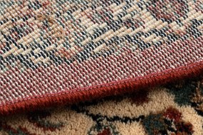 Vlnený kobere KASHQAI 4362 102 kruh, béžovo / bordový