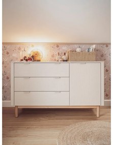 Béžová nízka detská komoda 144,5x52 cm Miloo – Pinio