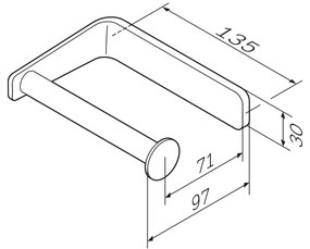 Držiak na toaletný papier AM.PM Inspire 2.0 AIB34122 čierny