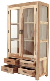 furniture-nabytek.cz - Drevená vitrína z masívu palisander 100x180x45