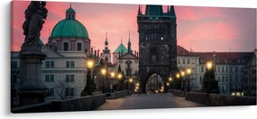 Obraz - Na Karlovom moste (120x50 cm)