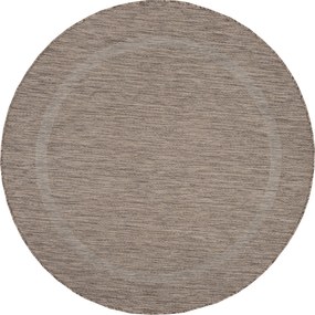 Ayyildiz, Kusový koberec Relax 4311 Brown kruh, 160x160 (priemer) kruh, hnedá, chodba / predsieň