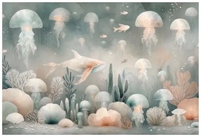 Tapeta podmorský svet s medúzami