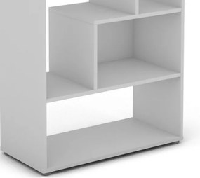 Vysoký regál Zigzag, biely