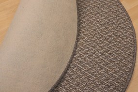 Vopi koberce Kusový koberec Toledo cognac kruh - 120x120 (priemer) kruh cm