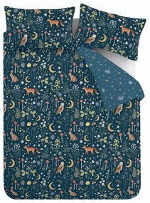 Tmavomodré obliečky na dvojlôžko 200x200 cm Enchanted Twilight - Catherine Lansfield