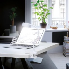 Solight WO3001-W- LED Stm. flexib. lampa s klipom LED/2W/5V 3000/4000/6500K biela