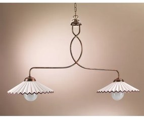 ONLI - Luster na reťazi ROSINA 2xE27/22W/230V bronzová