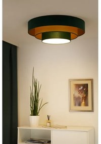 Duolla - LED Stropné svietidlo LUNETA LED/26W/230V pr. 60 cm 4000K zelená/zlatá