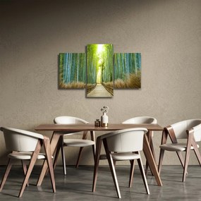 Obraz - Ulička s bambusmi (90x60 cm)