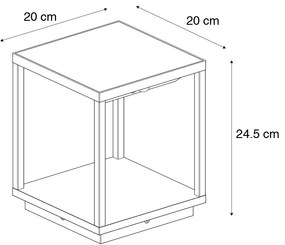 Vonkajšia stojaca lampa vrátane solárneho panela